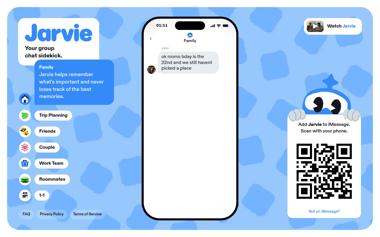 Jarvie AI website