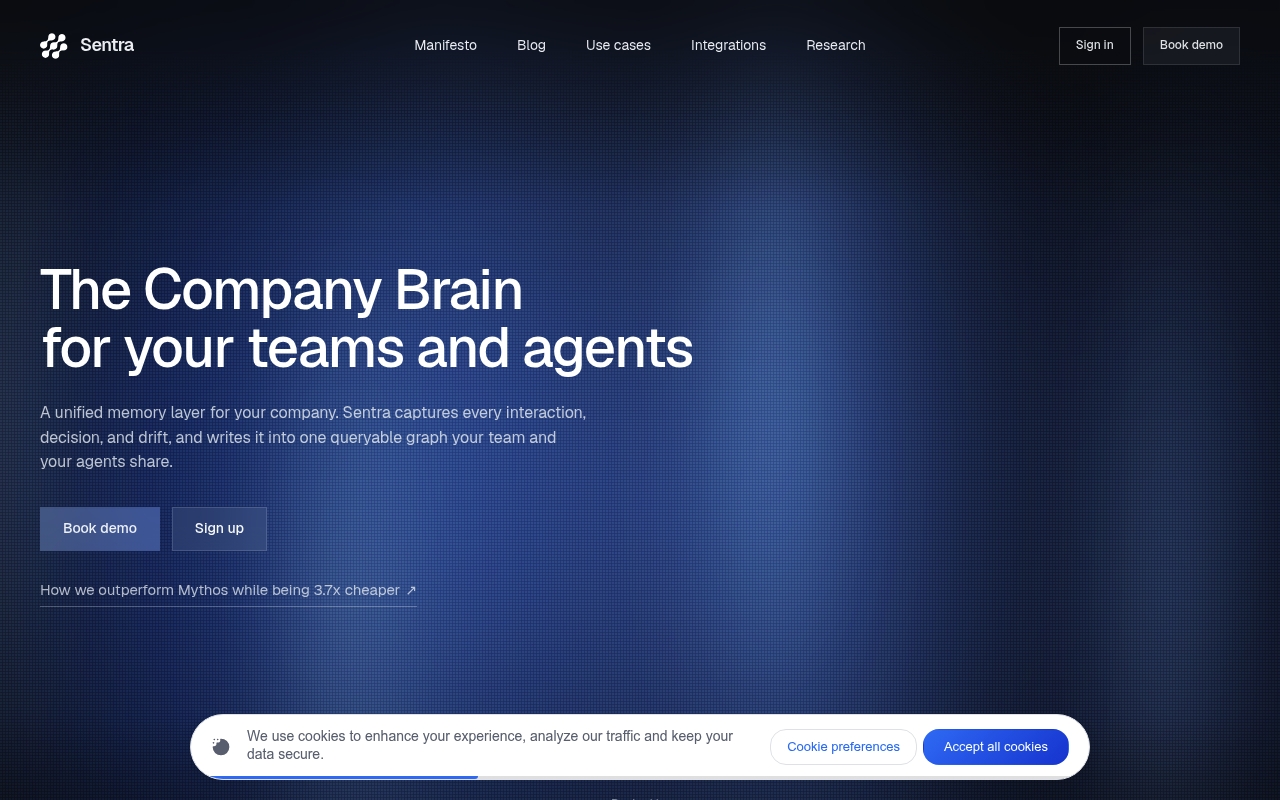 Sentra website