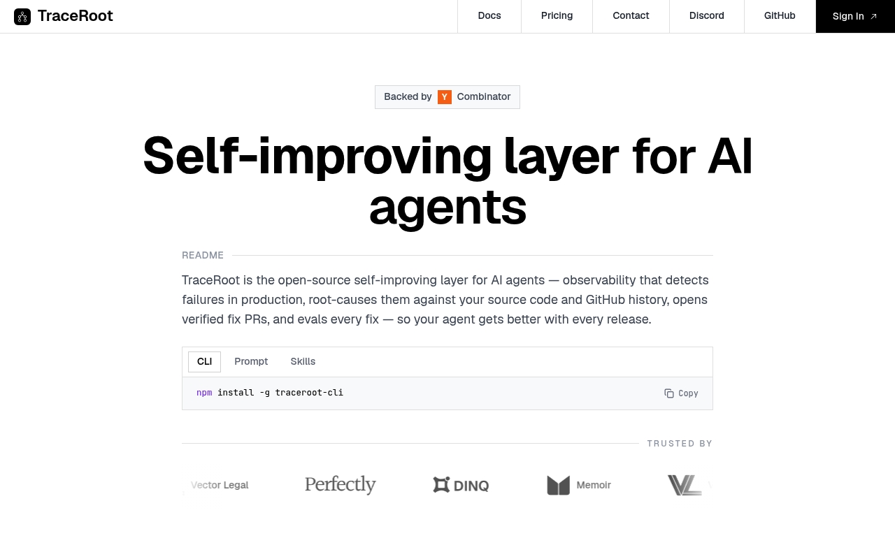 Traceroot website