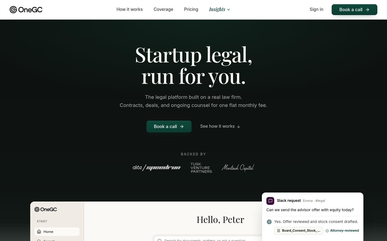 OneGC website