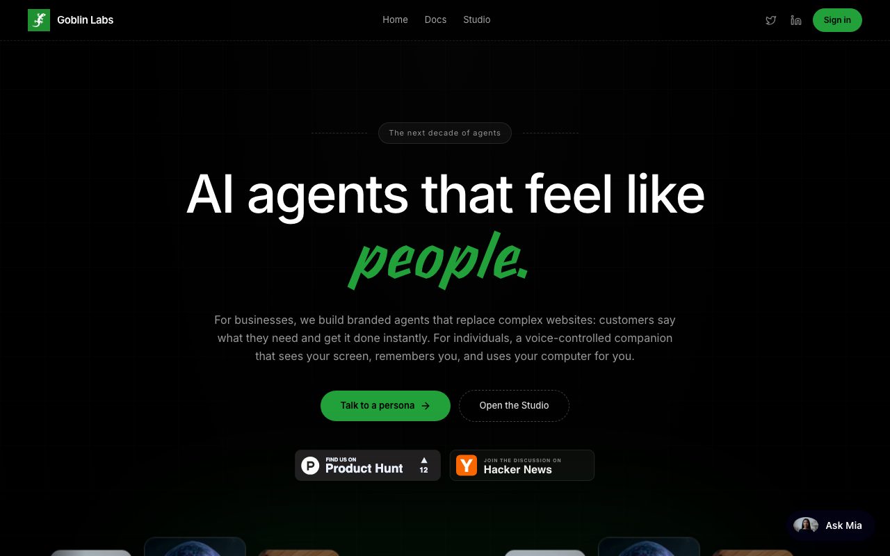 Goblin Labs website
