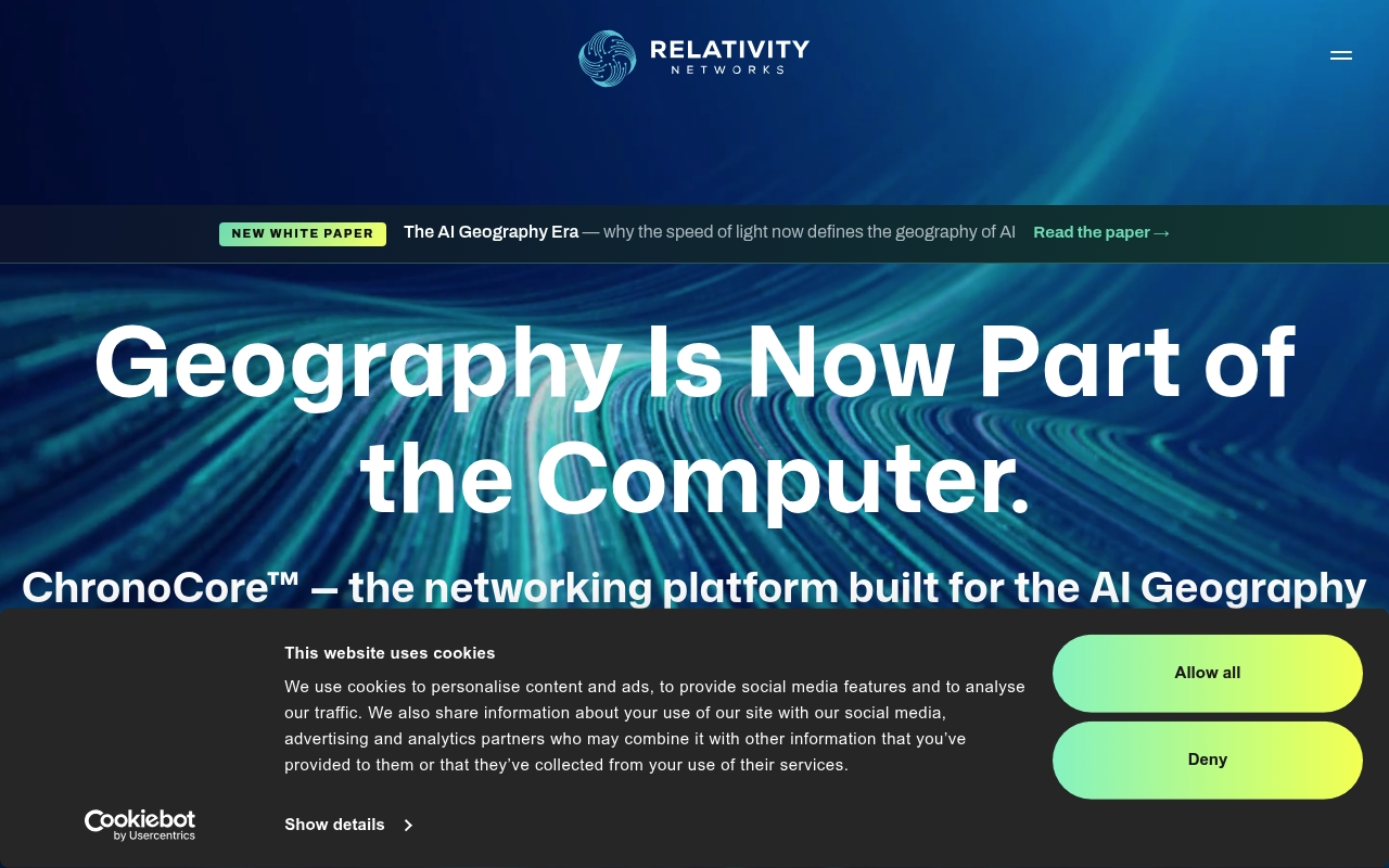 Relativity Networks website