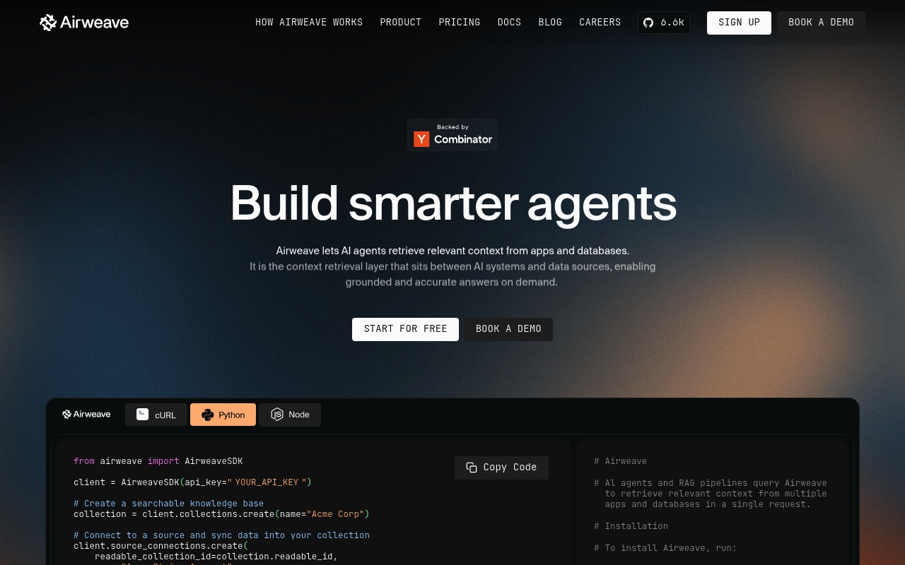 Airweave website