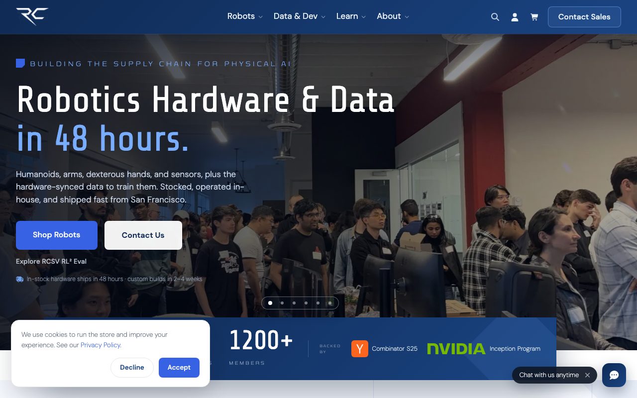 DeepAware AI (Robotics Center of Silicon Valley) website