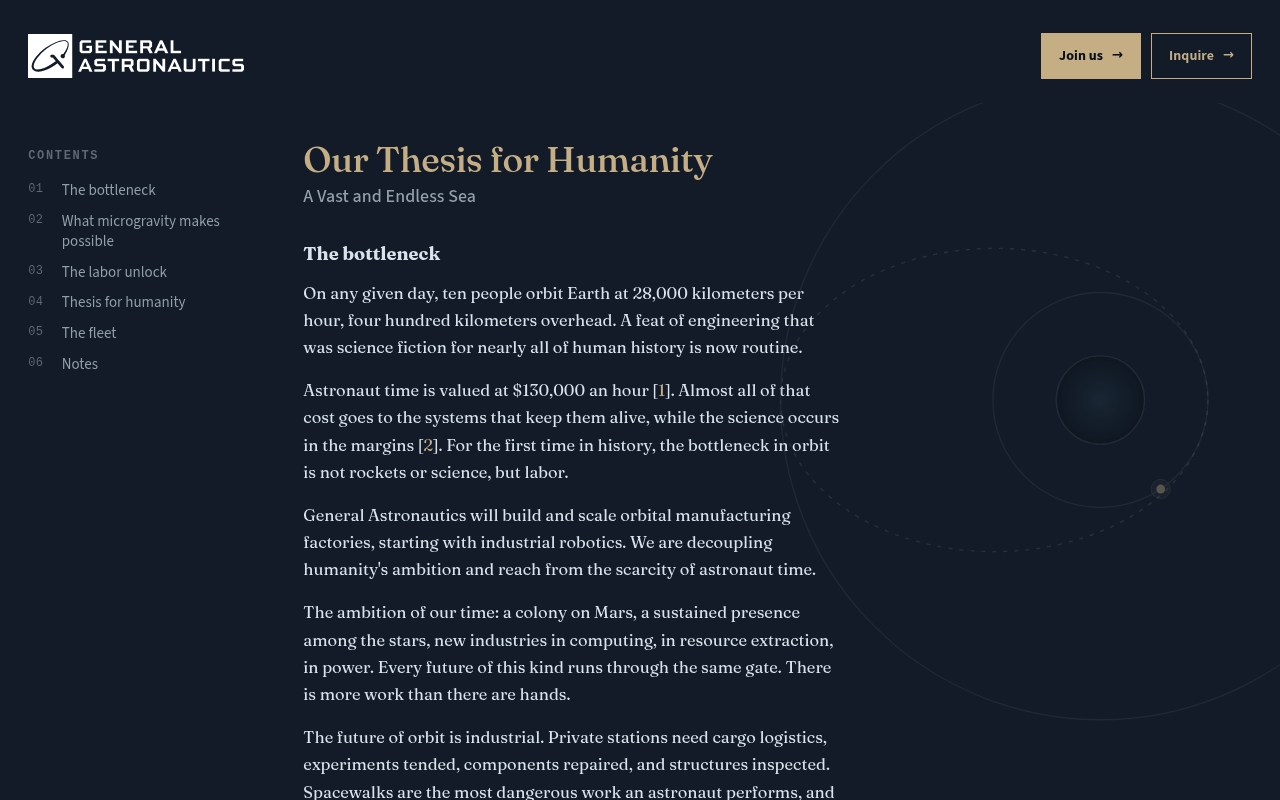 General Astronautics website