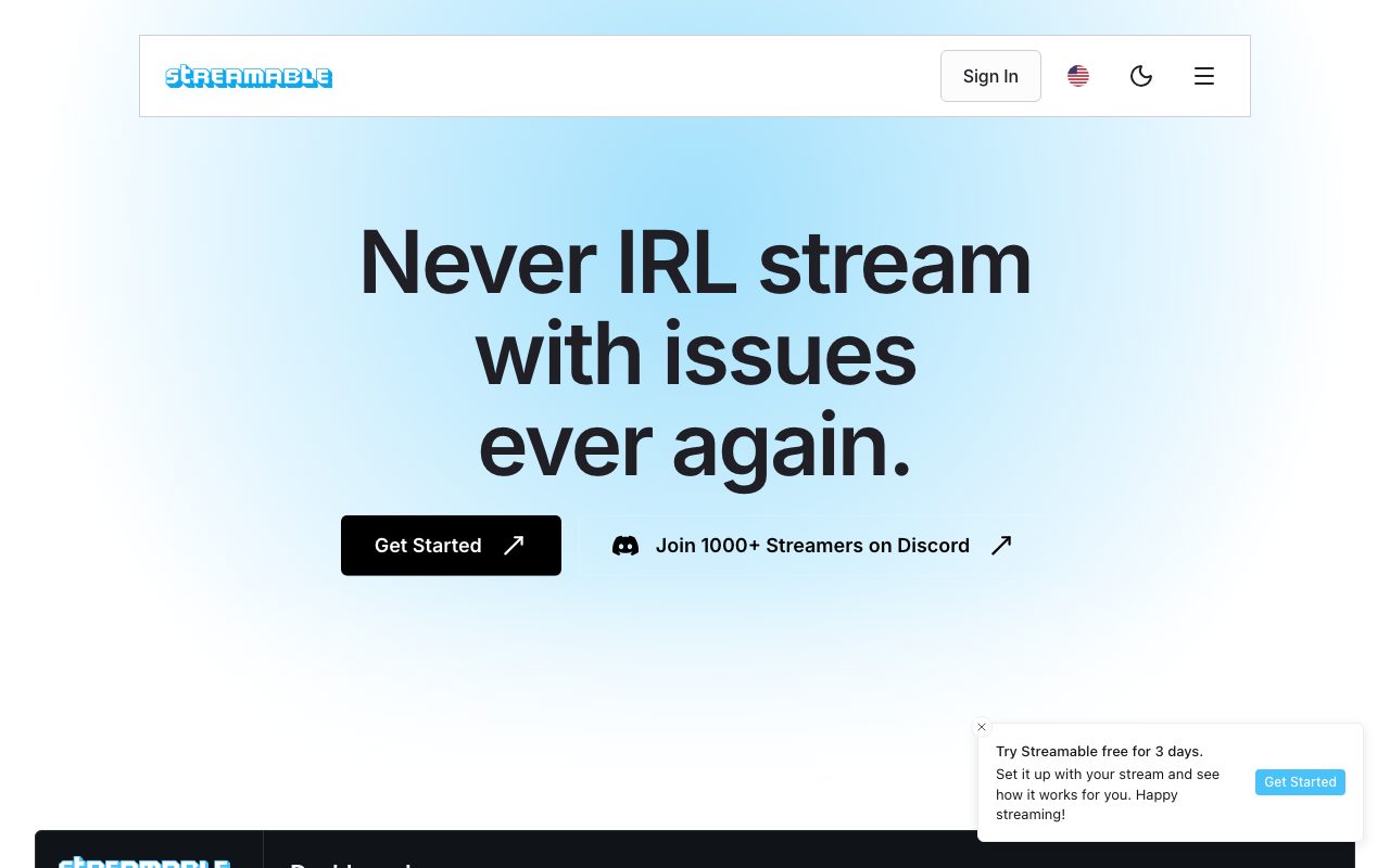 Streamable website