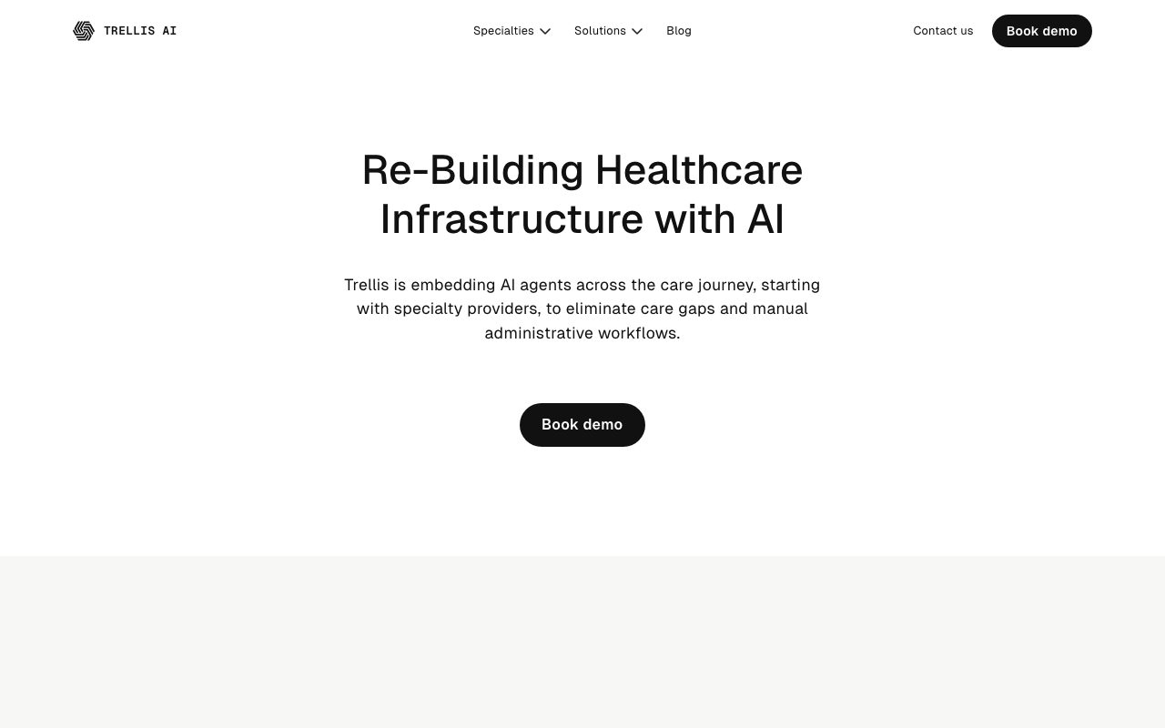 Trellis AI website
