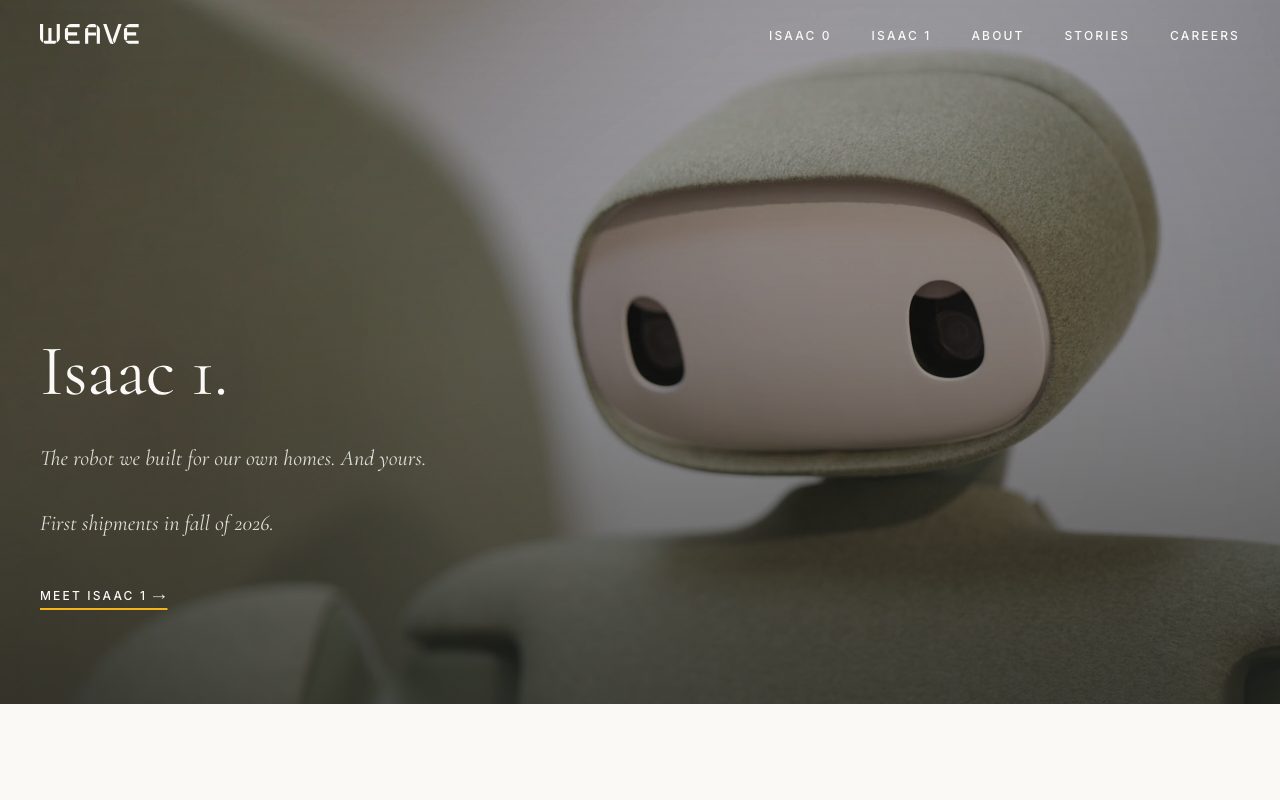 Weave Robotics website