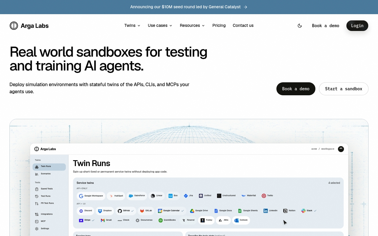 Arga Labs website
