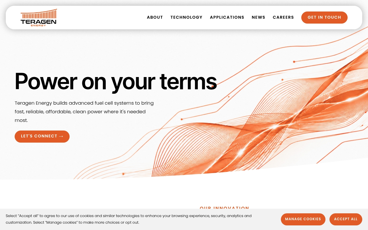 Teragen Energy website