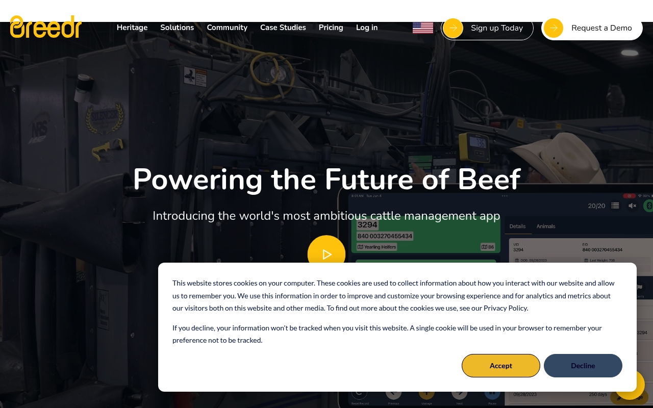 Breedr website