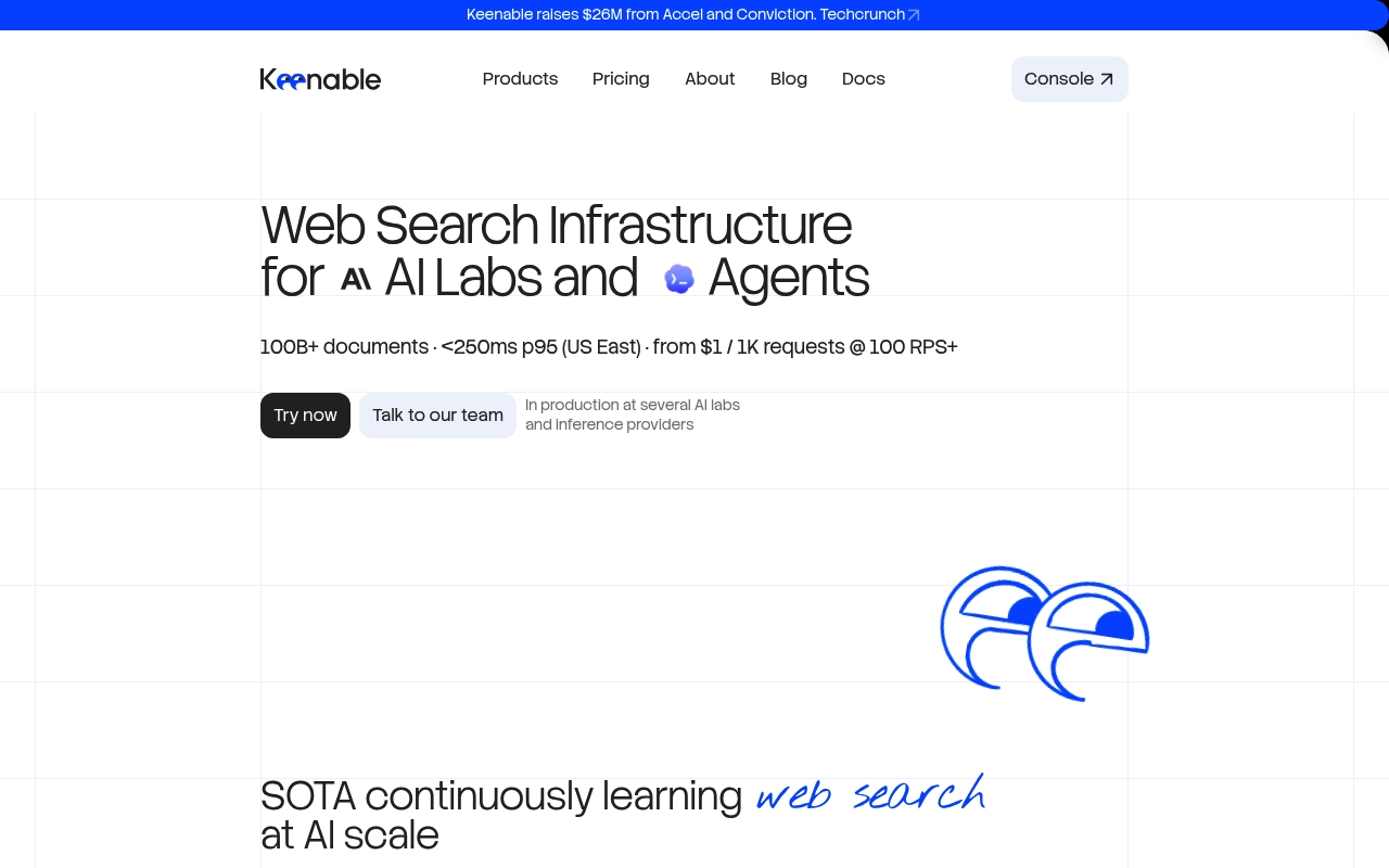 Keenable website