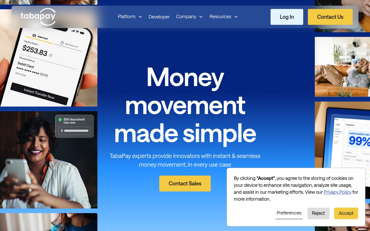 TabaPay website