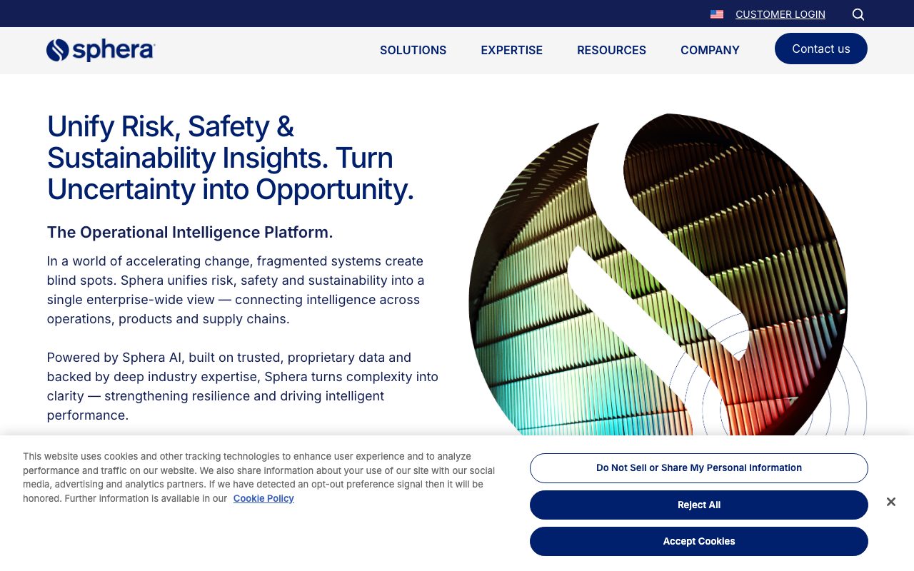 Sphera Solutions website
