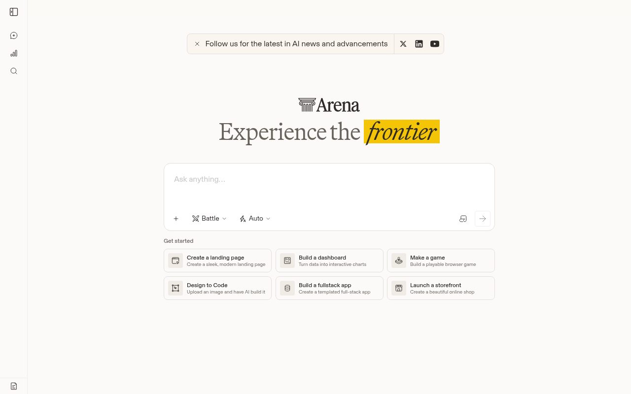 LMArena website