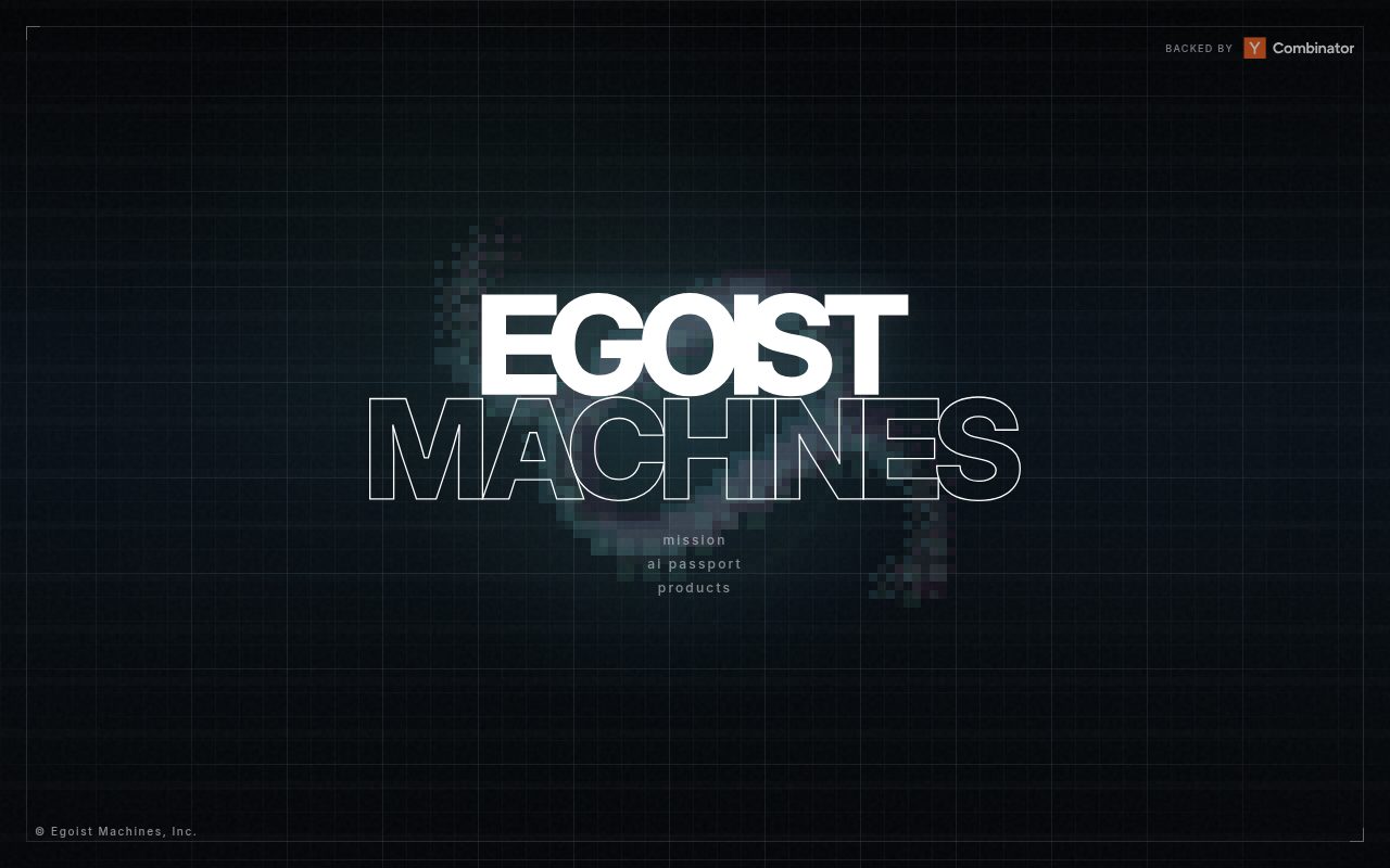 Egoist Machines website