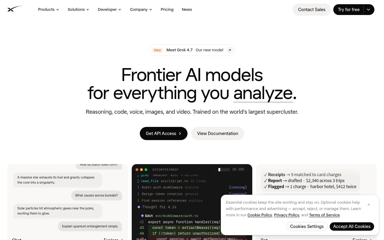 xAI website