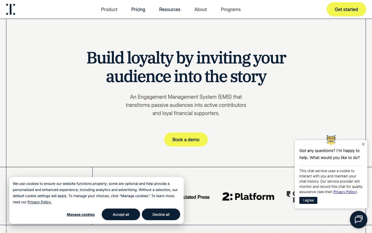 Hearken website