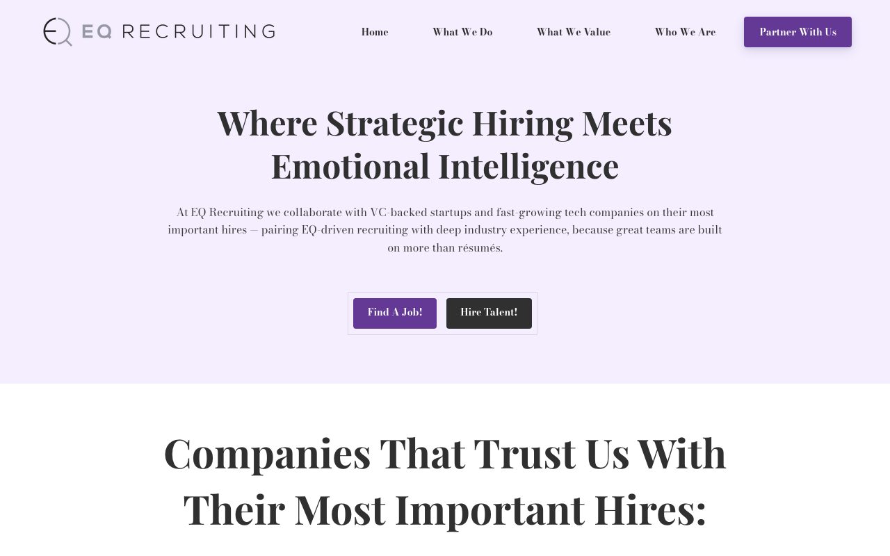 EQ Recruiting website