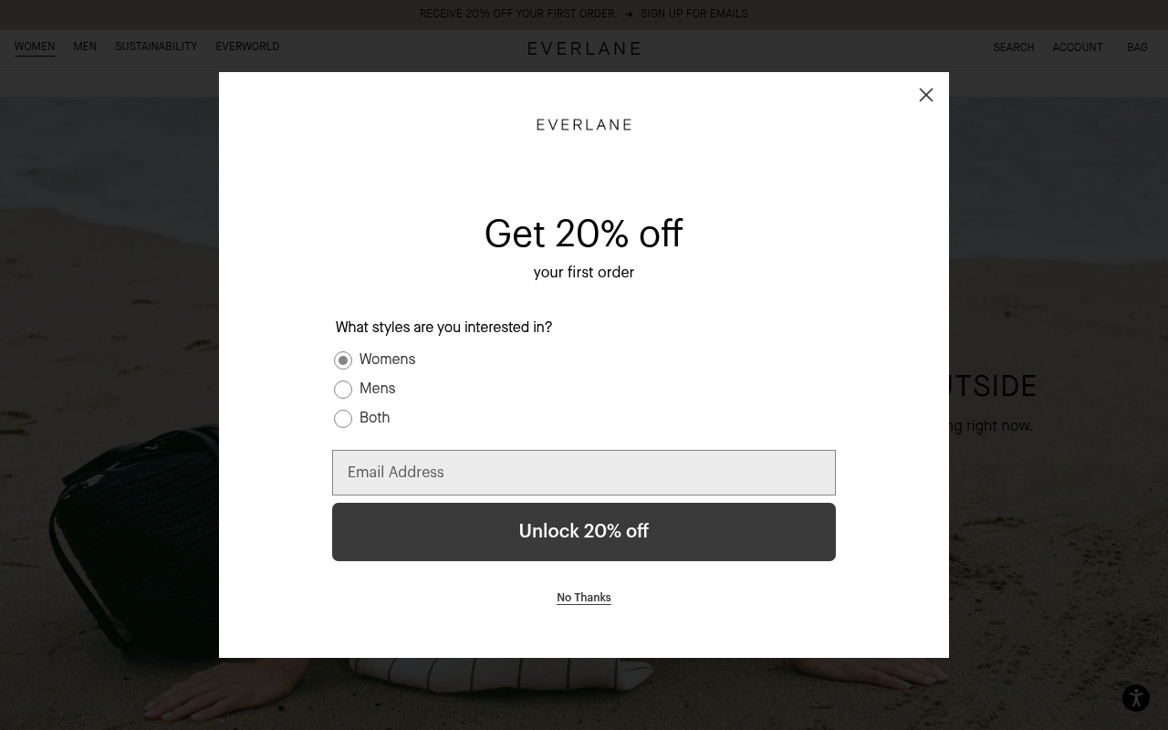 Everlane website