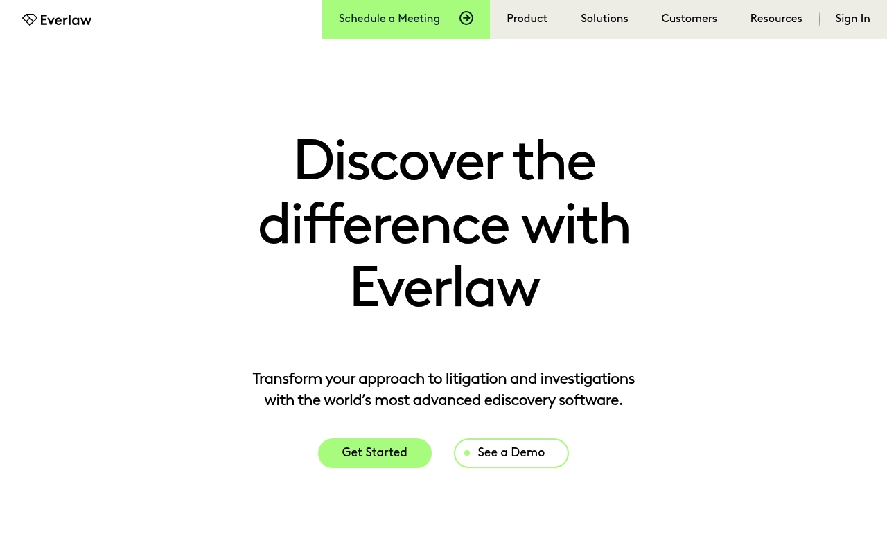 Everlaw website