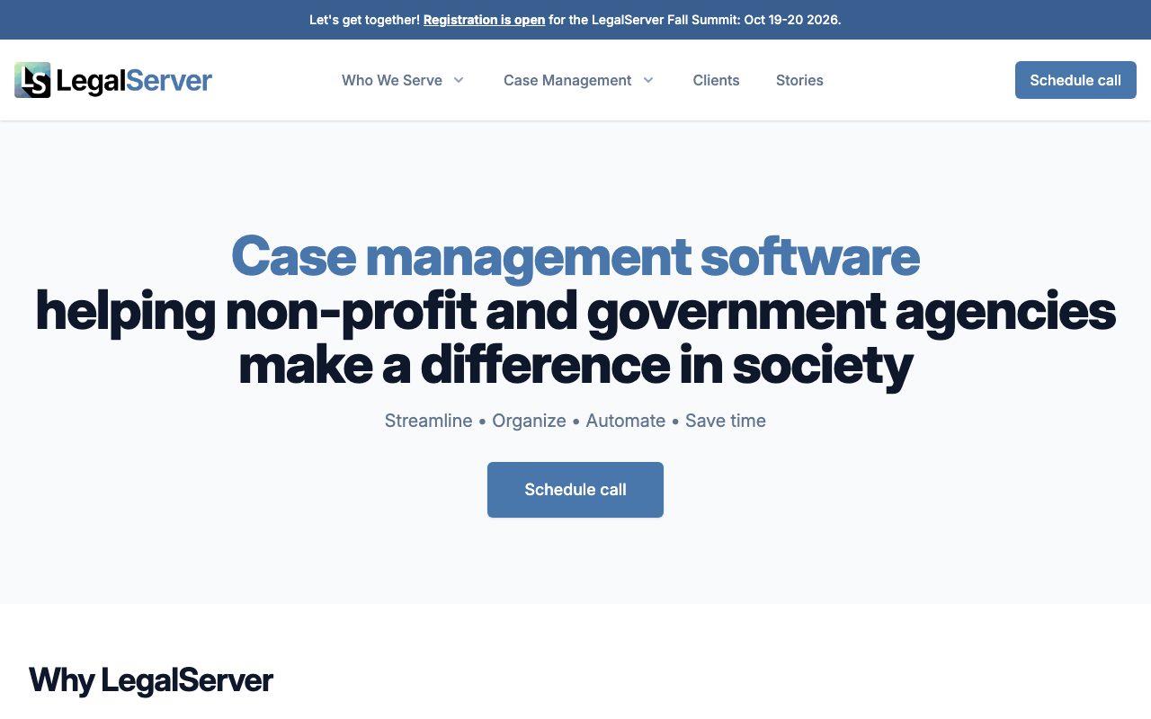 LegalServer website