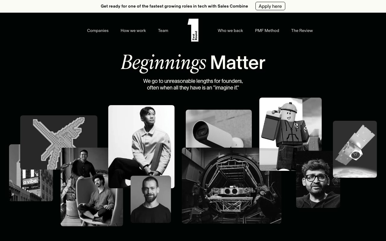 First Round Capital website