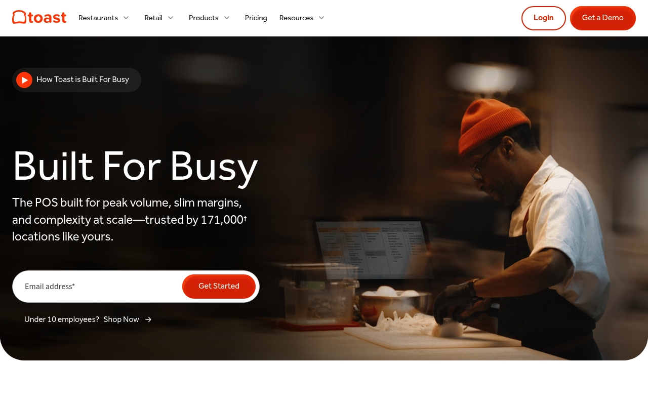 Toast website