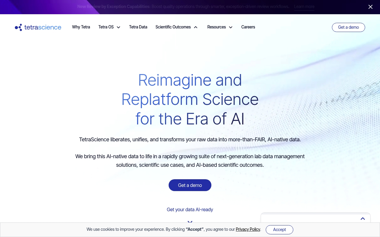 TetraScience website