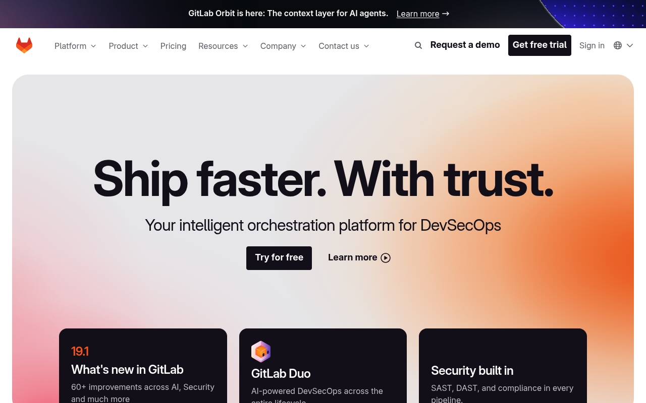 GitLab website