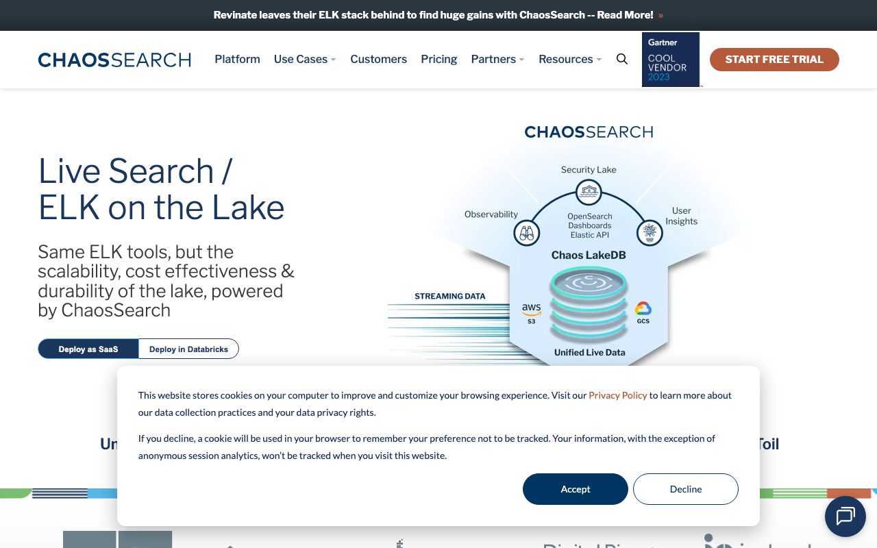 CHAOSSEARCH INC website