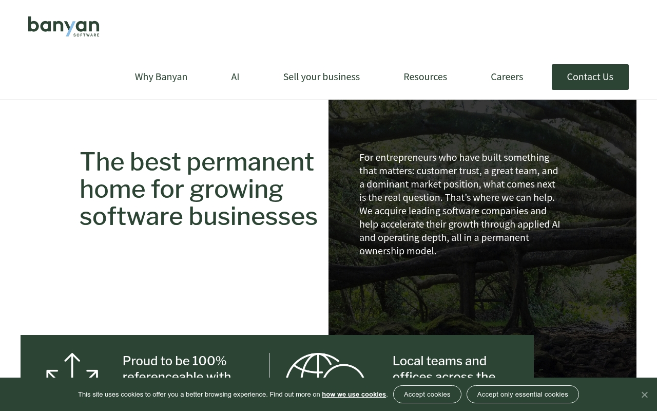 Banyan Software website