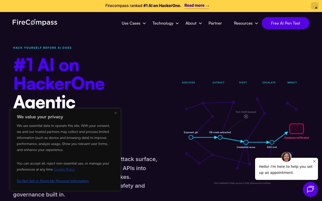 FireCompass website