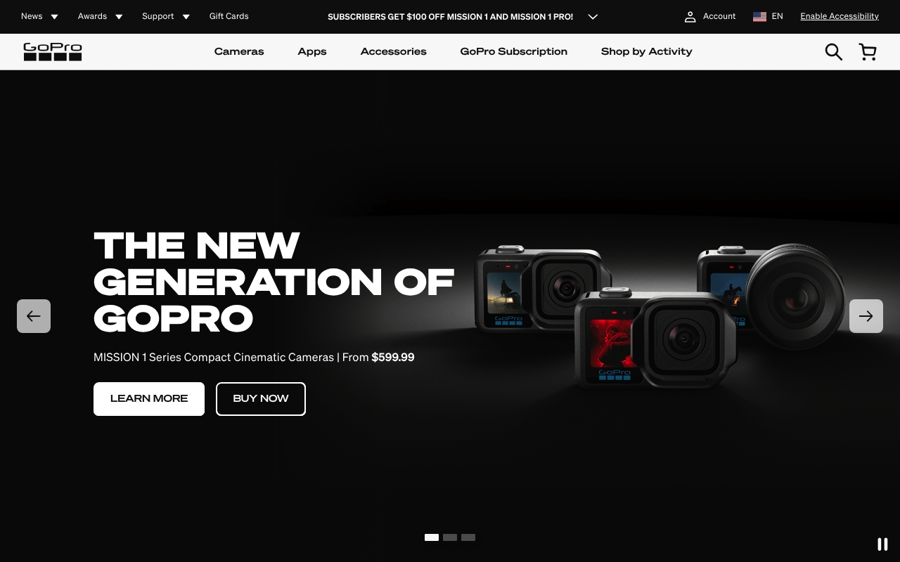 GoPro website