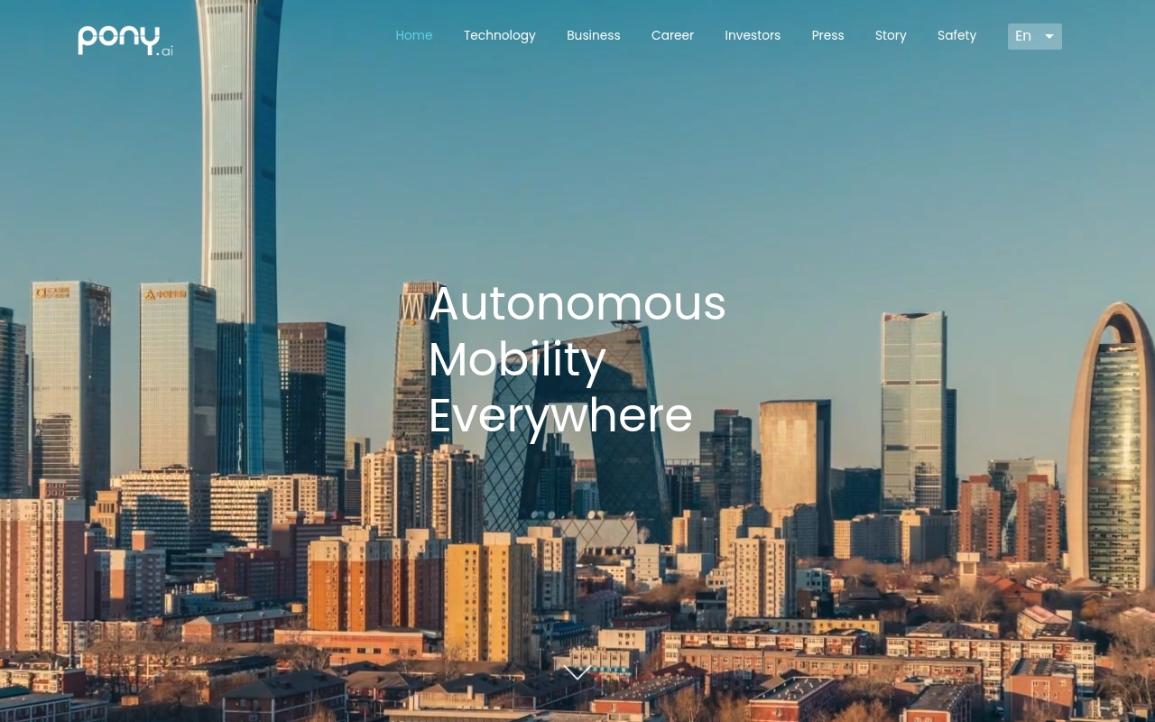 Pony.ai website