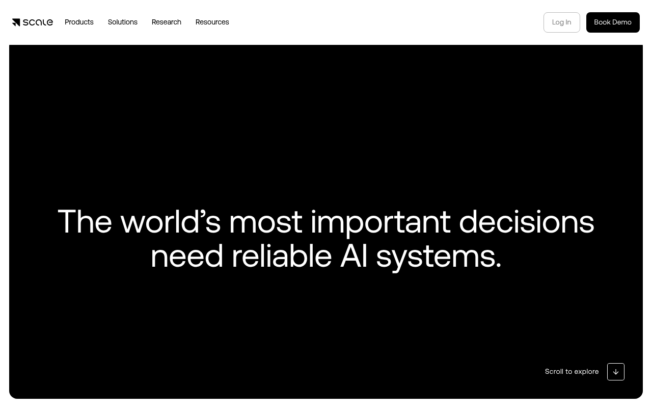 Scale AI website
