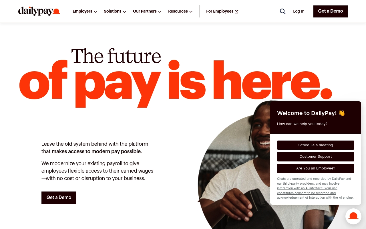 DailyPay website