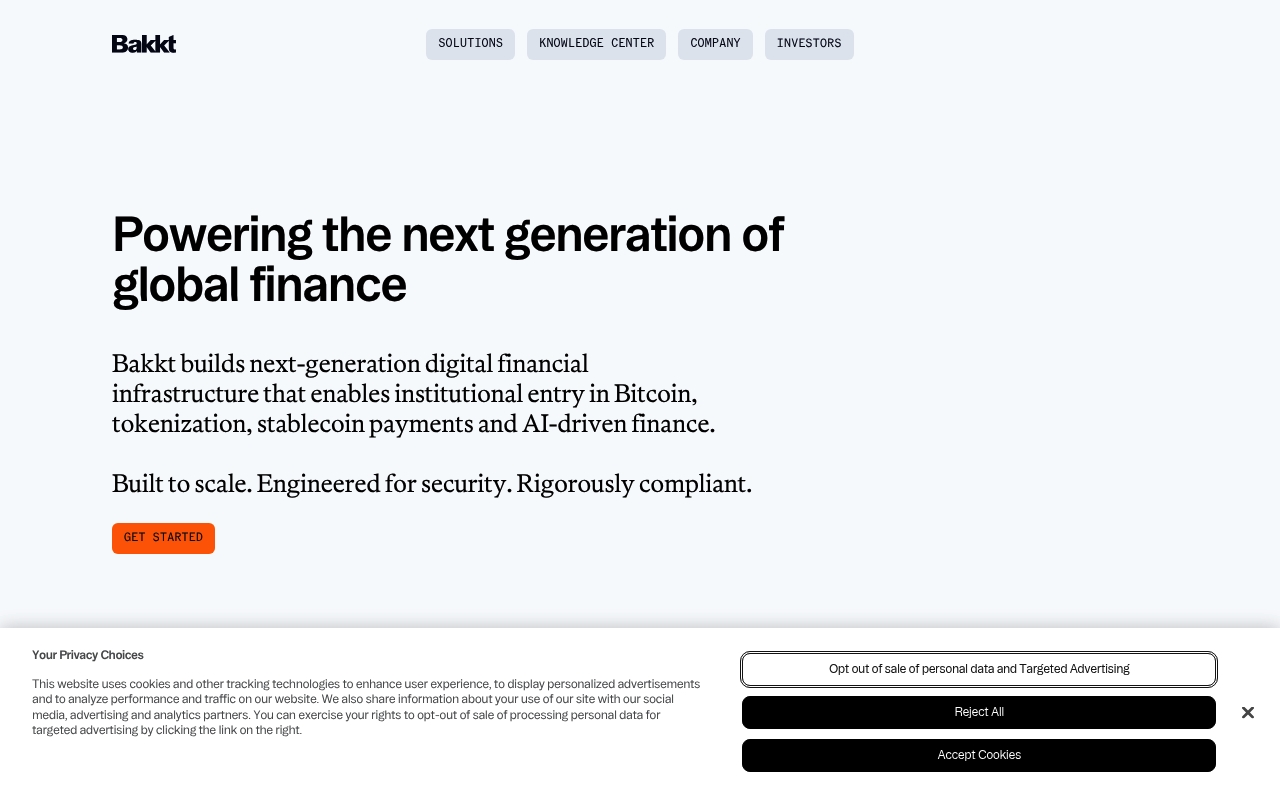 Bakkt website