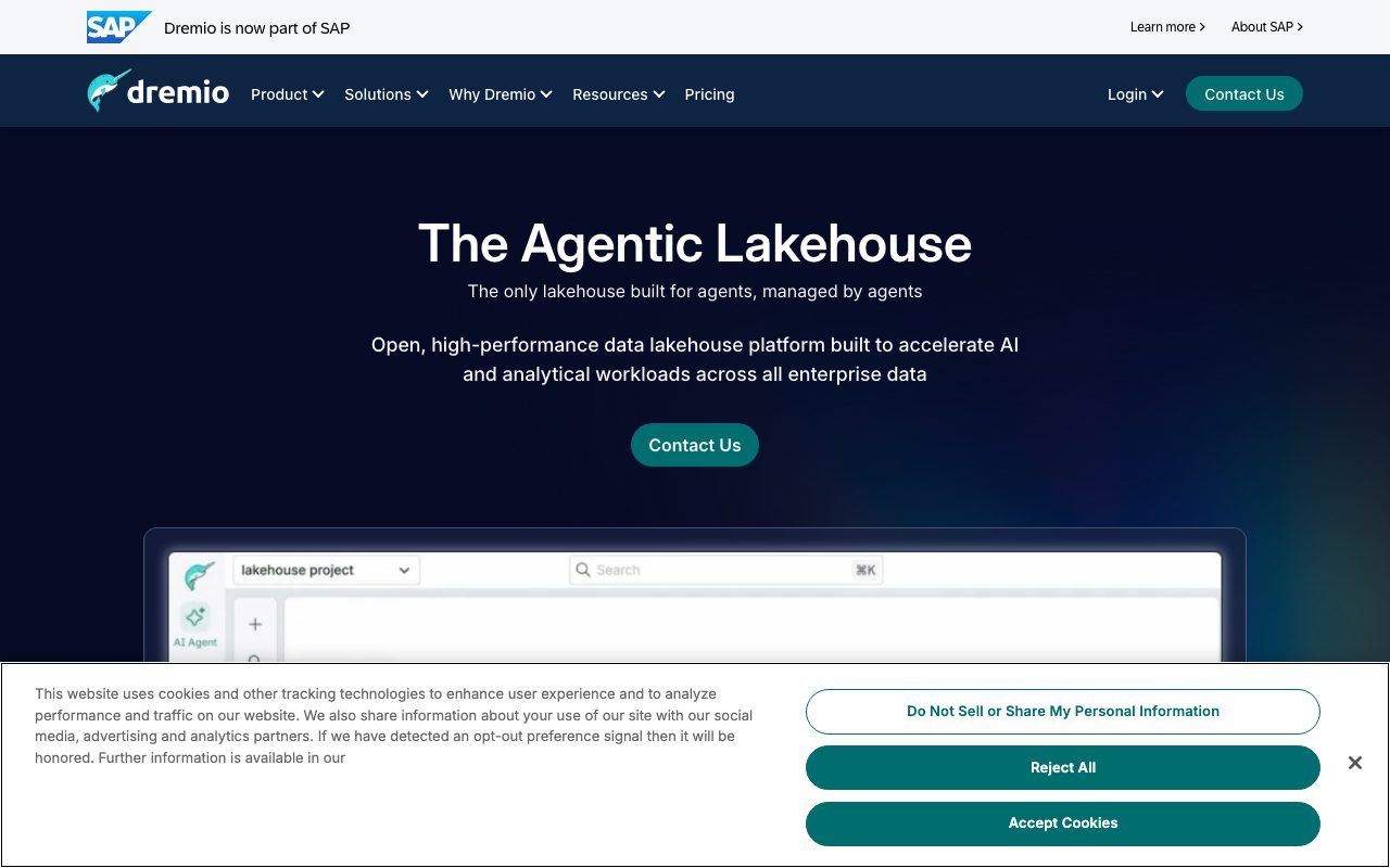 Dremio website