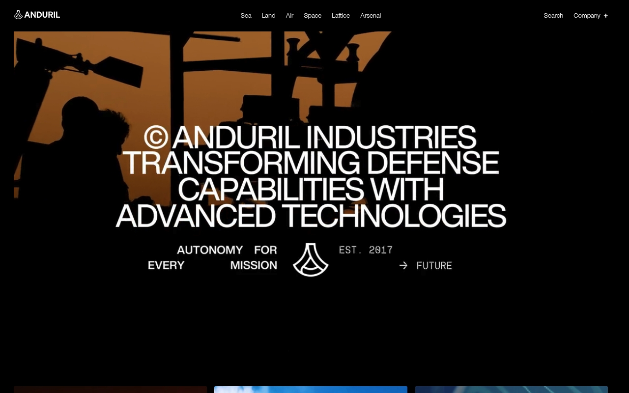 Anduril Industries website