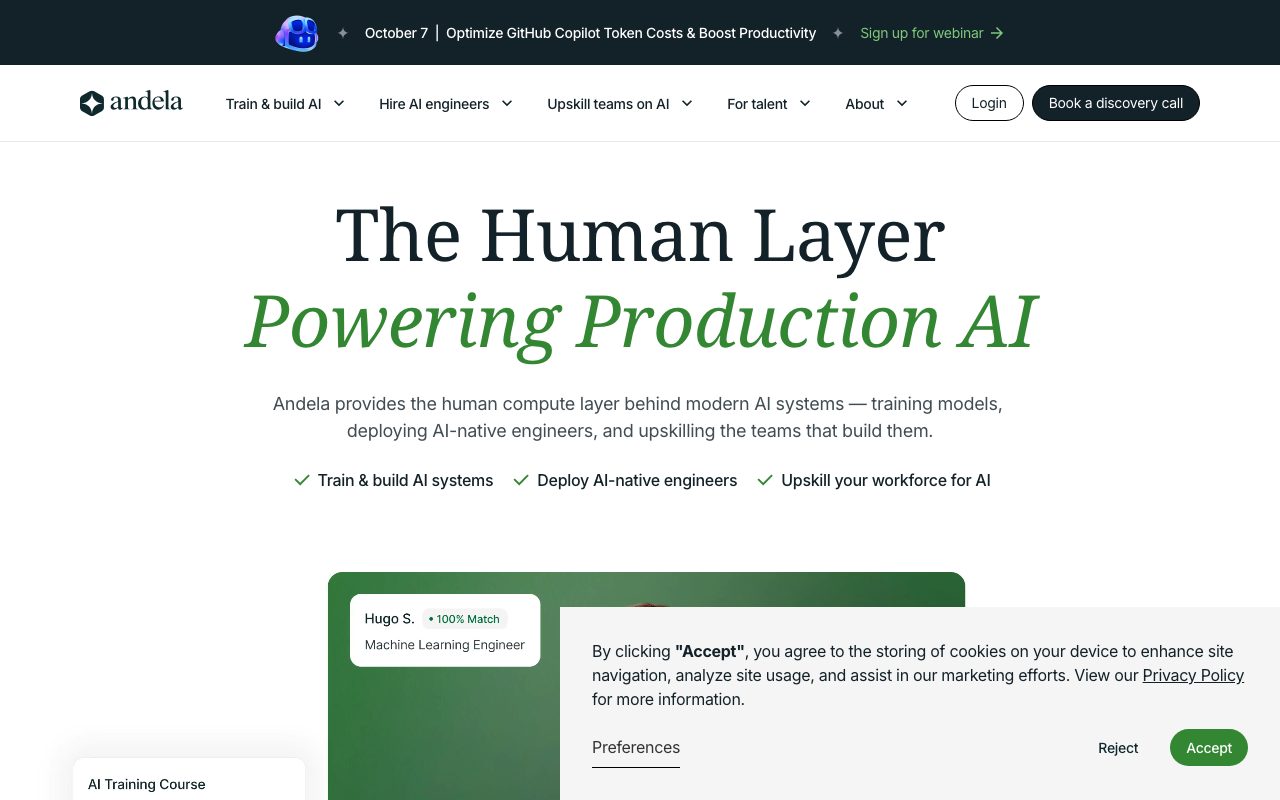 Andela website
