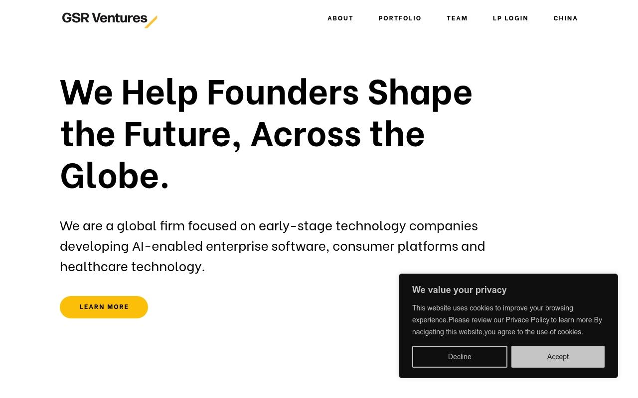 GSR Ventures website