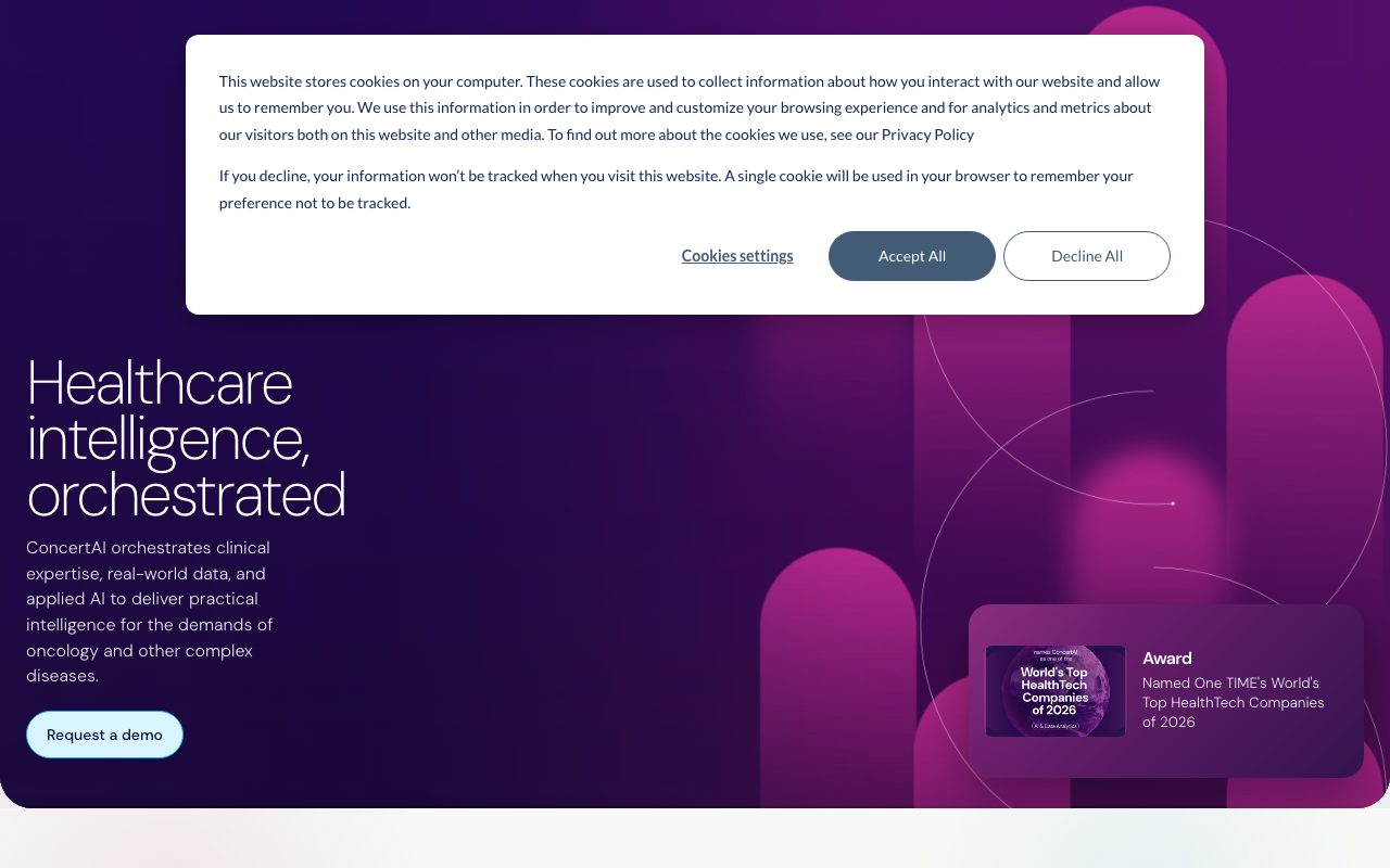 ConcertAI website
