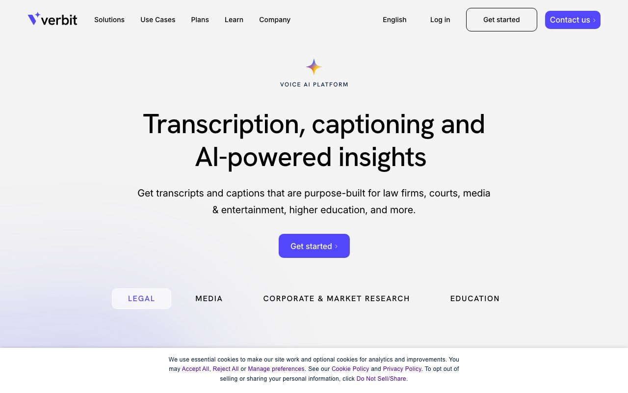 Verbit website