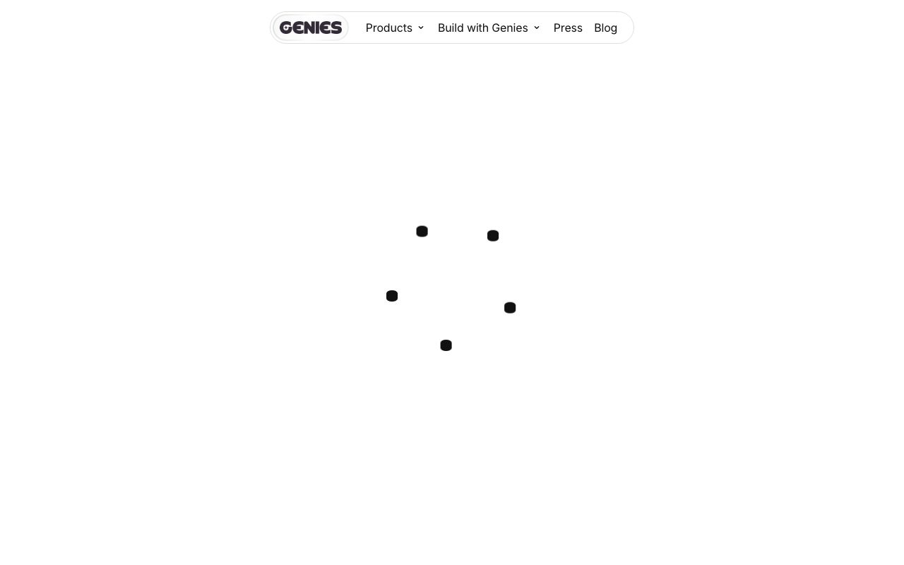 Genies website