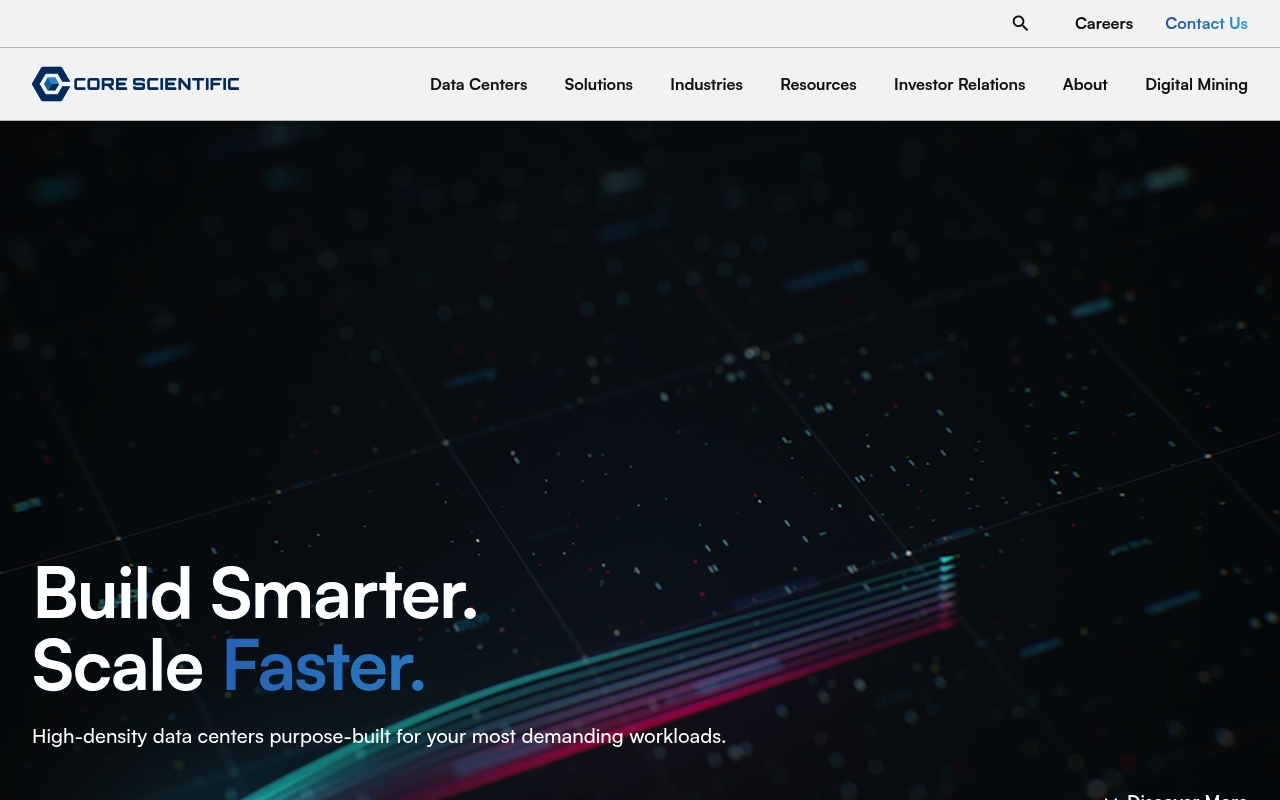 Core Scientific website
