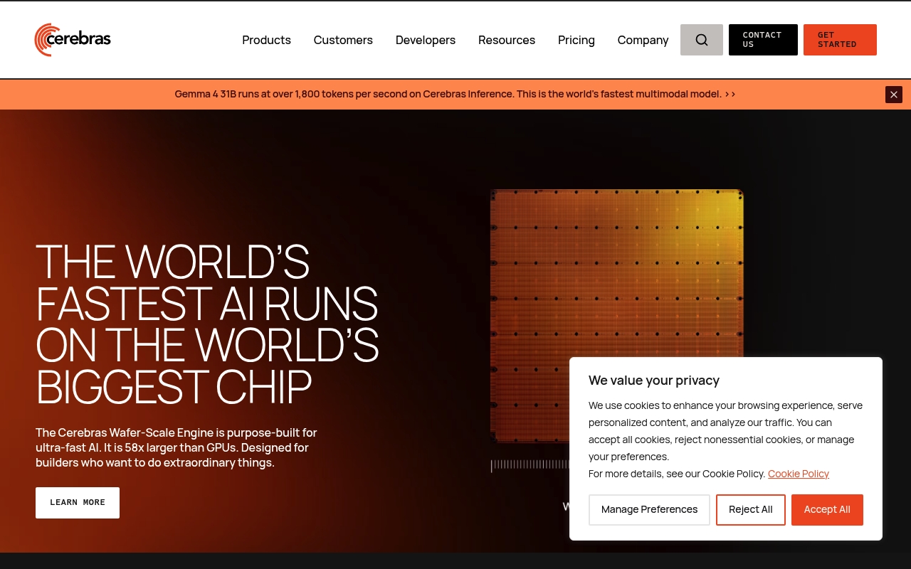 Cerebras Systems website