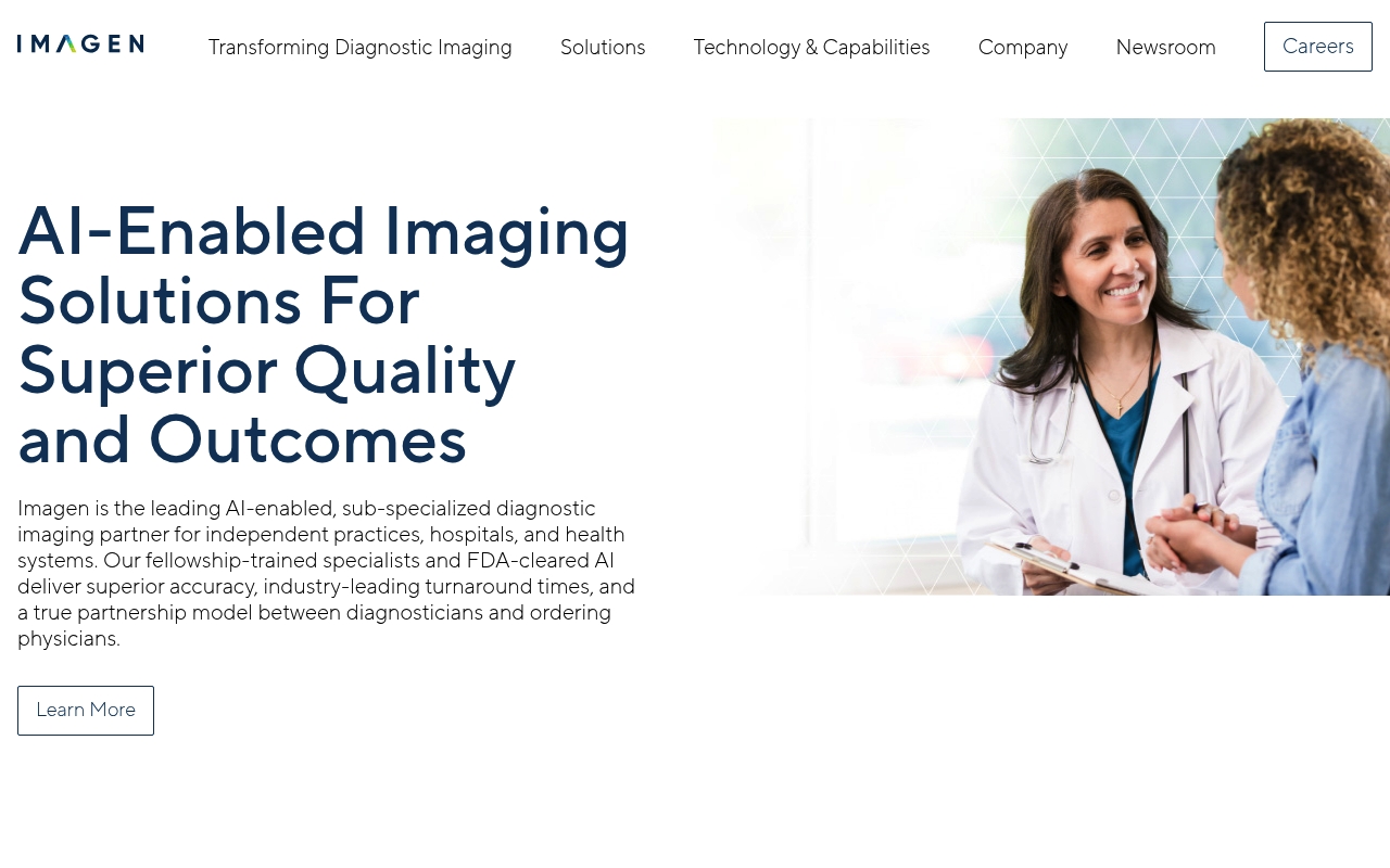 Imagen Technologies website