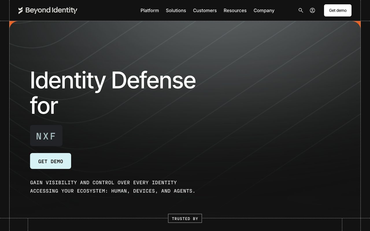 Beyond Identity website