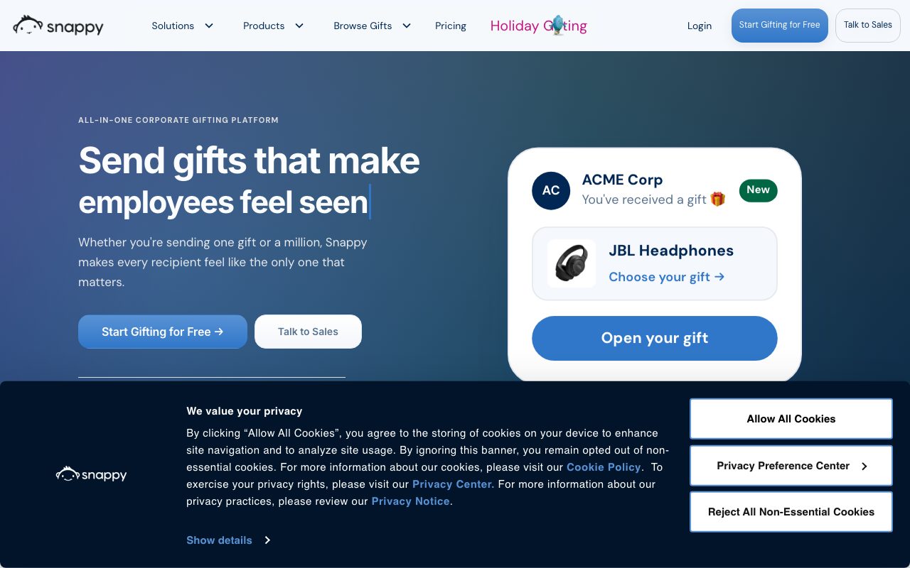 Snappy website